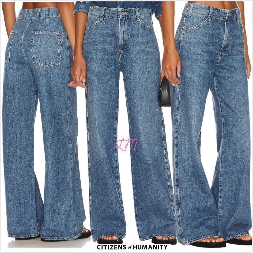 Citizens Of Humanity Blue Wide Leg Pants